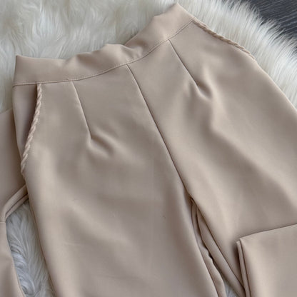 Ensemble tailleur chic & élégant – Beige (REF 2120)