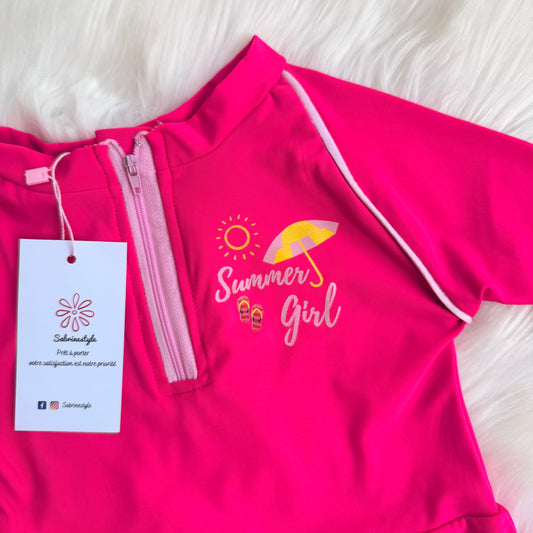 Burkini rose fushia (Réf 680)