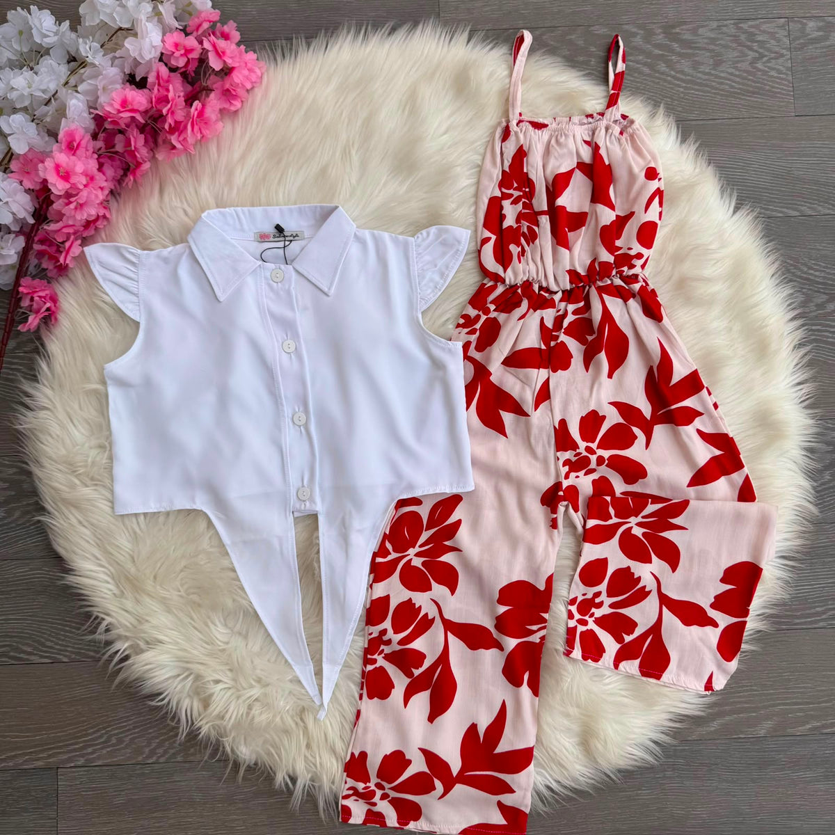 COMBINAISON FLOWER ROUGE  (REF2020)