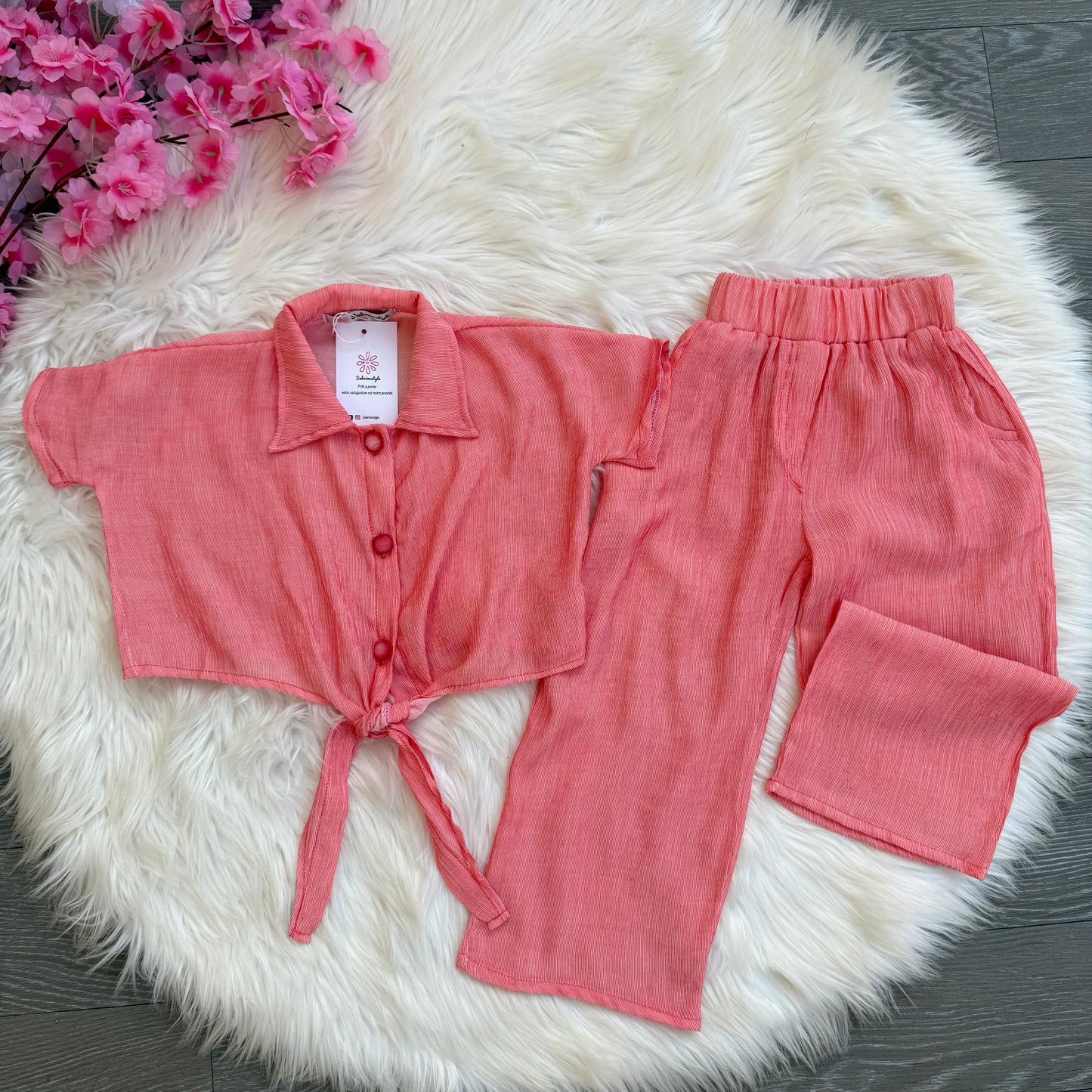 Ensemble rose corail (REF 1840)