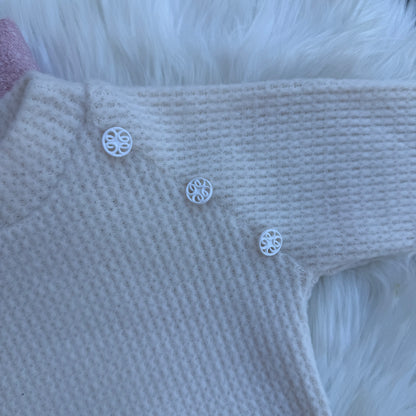 Ensemble manteau, jupe et tricot