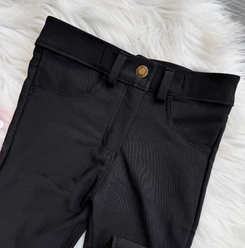 Ensemble pantalon noir avec chemise (REF 1180)