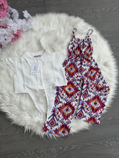 Ensemble combinaison + chemise