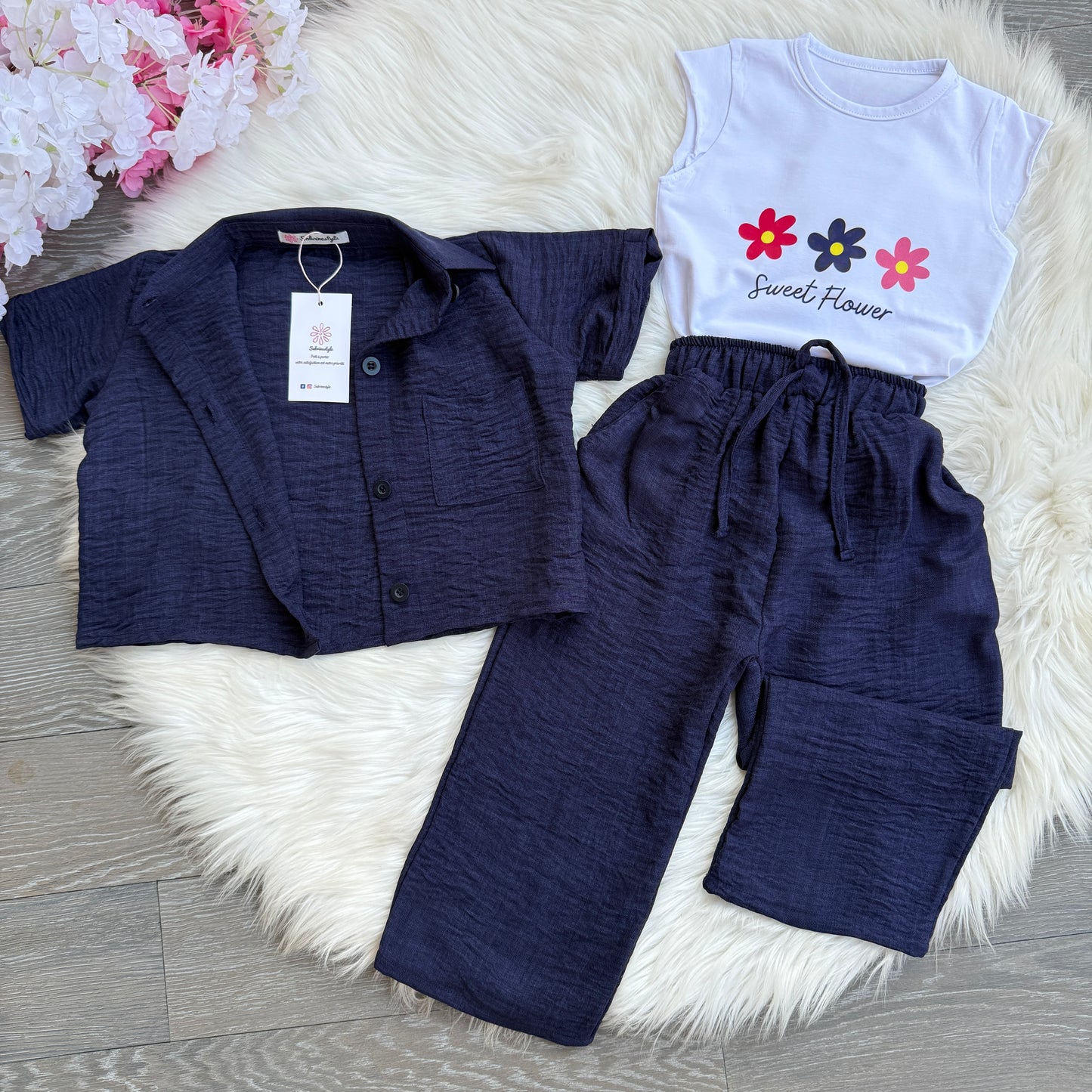 Ensemble 3 pièces bleu