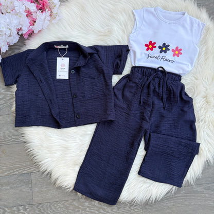 Ensemble 3 pièces bleu