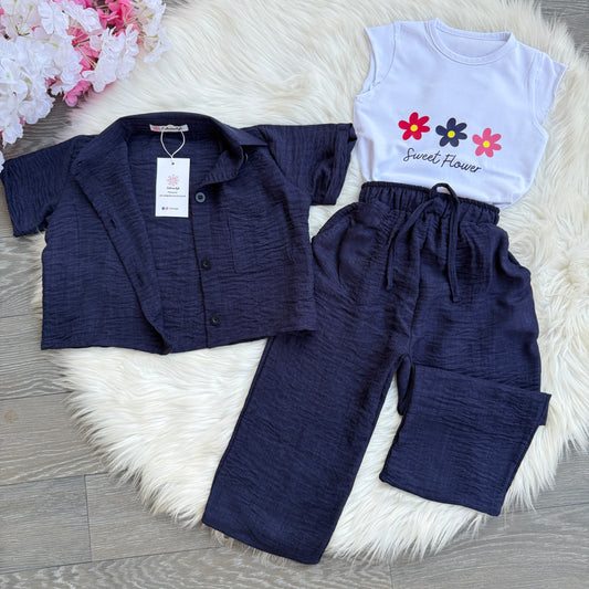 Ensemble 3 pièces bleu