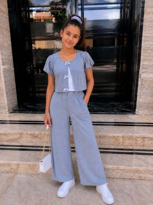 Ensemble 3 pcs bleu (Ref 1670)